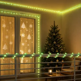 Karácsonyi LED fénykábel 1200 LED Zöld 50 m