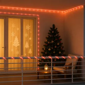 Karácsonyi LED fénykábel 240 LED Piros 10 m