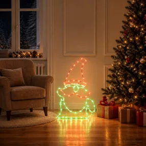   LED-es világító manó figura LOVIISA 80 LED Többszínű 38 x 60 cm