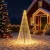LED Karácsonyi Fenyő EKENAS 235 cm 500 LED Meleg fehér Vas