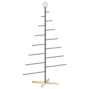 Fém karácsonyfa KUOPIO 180 cm Acél Fekete