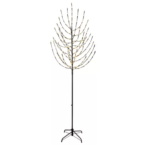 LED Karácsonyi Fenyő Fekete 210 cm Acél 180 LED
