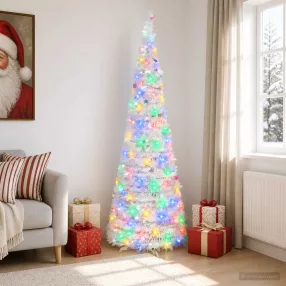 Pop-up LED-es karácsonyfa 180 cm 150 LED PVC és PET Fehér