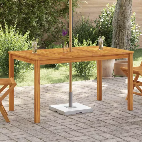 Tömör akácfa kerti asztal 140 x 80 x 74 cm