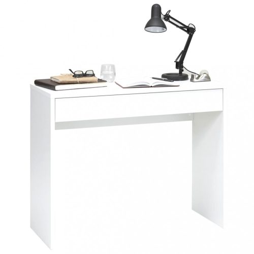 FMD fehér íróasztal széles fiókkal 100 x 40 x 80 cm