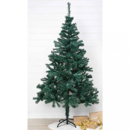 HI zöld karácsonyfa fém talppal 180 cm