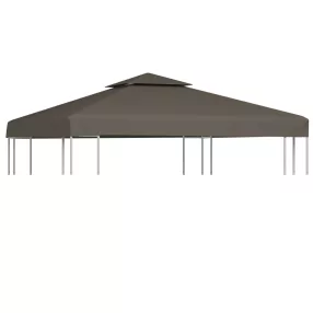   tópszínű kétszintes pavilon tetőponyva 310 g/m², 3 x 3 m