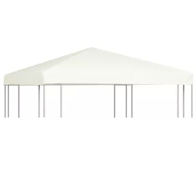 krémfehér pavilon tetőponyva 310 g/m², 3 x 3 m