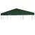 zöld pavilon tetőponyva 310 g/m², 3 x 3 m