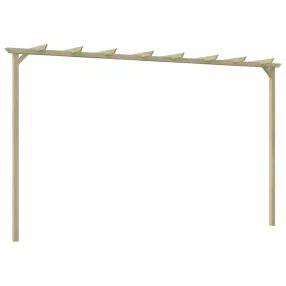  Kerti pergola impregnált fenyőfalécekből 360 x 200 x 60 cm