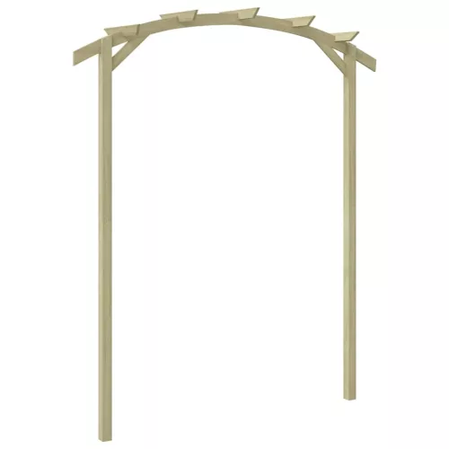 Kerti pergola impregnált fenyőfalécekből 180 x 210 x 40 cm