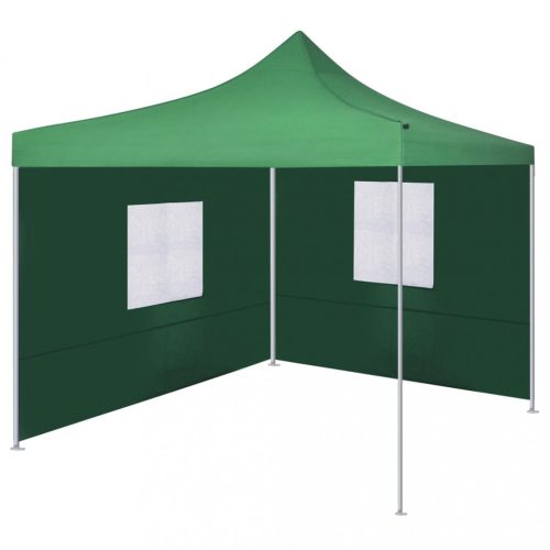 Zöld színű összecsukható sátor 2 fallal 3 x 3 méter