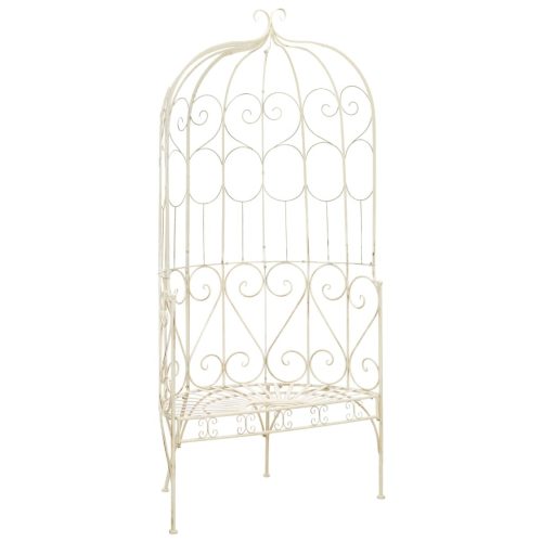 fehér antik vas kerti pad 95 cm