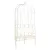 Fehér antik vas kerti pad 95 cm