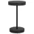 Fekete polyrattan kerti asztal 60,5 x 106 cm