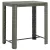 Szürke polyrattan kerti bárasztal 100 x 60,5 x 110,5 cm
