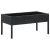 Fekete polyrattan kerti asztal 75 x 40 x 37 cm