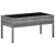 Szürke polyrattan kerti asztal 75 x 40 x 37 cm
