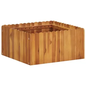 tömör akácfa kerti magaságyás 50 x 50 x 25 cm