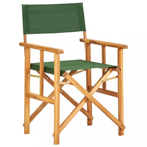 Zöld tömör akácfa rendezői szék