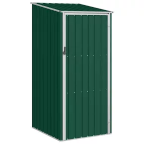 zöld horganyzott acél kerti fészer 87 x 98 x 159 cm