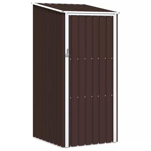 barna horganyzott acél kerti fészer 87 x 98 x 159 cm