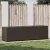 Barna polyrattan kerti tárolóláda 200 x 50 x 60 cm
