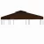 barna kétszintes pavilon tetőponyva 310 g/m² 3 x 3 m