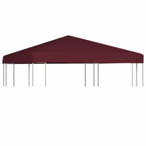 bordó pavilon tetőponyva 310 g/m² 3 x 3 m