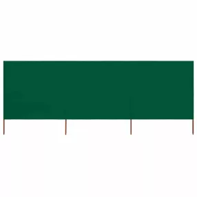vidaXL 3 paneles zöld szövet szélfogó 400 x 80 cm