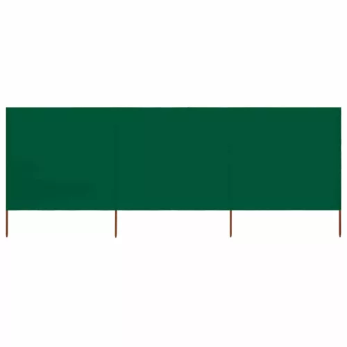 vidaXL 3 paneles zöld szövet szélfogó 400 x 80 cm