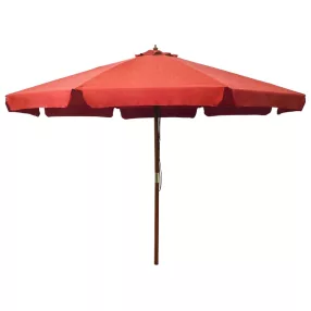 vidaXL terrakotta kültéri napernyő farúddal 330 cm
