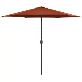   vidaXL terrakotta kültéri napernyő alumíniumrúddal 270 x 246 cm