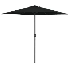   vidaXL fekete kültéri napernyő alumíniumrúddal 270 x 246 cm
