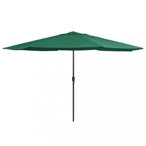 zöld kültéri napernyő fémrúddal 400 cm