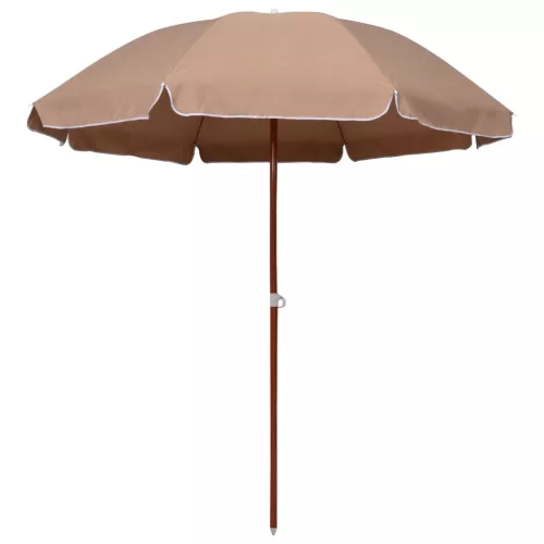 tópszínű napernyő acélrúddal 240 cm