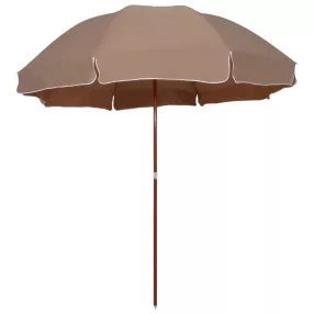 tópszínű napernyő acélrúddal 300 cm