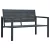 Szürke fautánzatú HDPE kerti pad 120 cm