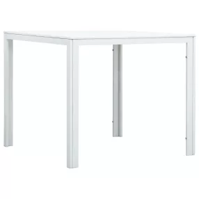   vidaXL fehér fautánzatú HDPE dohányzóasztal 78 x 78 x 74 cm