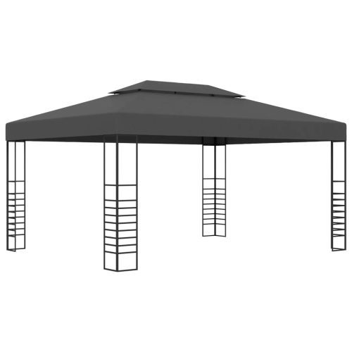 antracitszürke pavilon 3 x 4 m