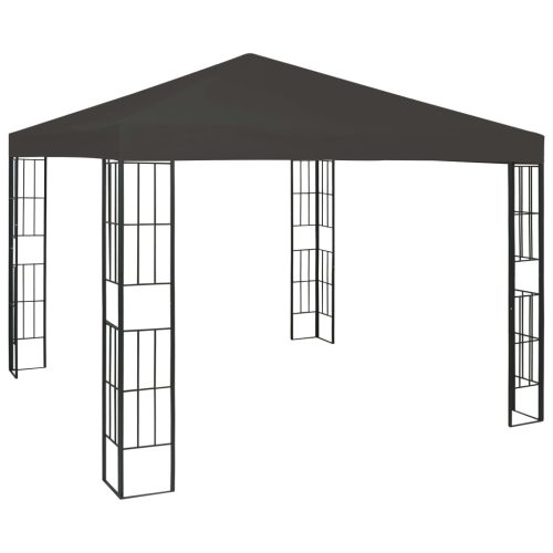  antracitszürke pavilon 3 x 3 m