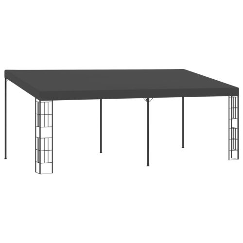 antracitszürke falra szerelhető szövetpavilon 3 x 6 m