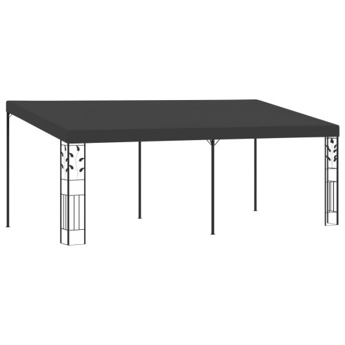 antracitszürke falra szerelhető pavilon 6 x 3 x 2,5 m