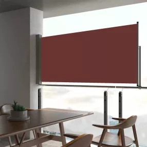 barna kihúzható oldalsó terasz napellenző 60 x 300 cm
