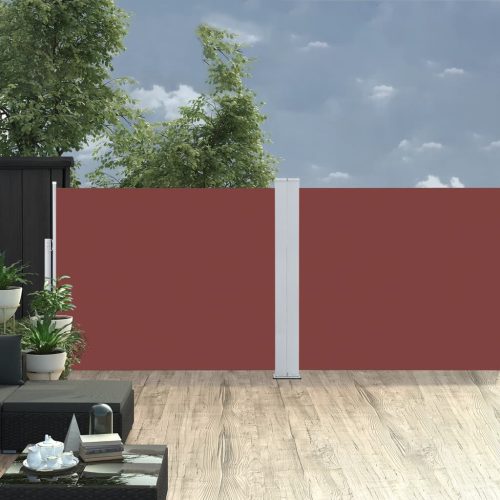 barna behúzható oldalsó napellenző 140 x 1000 cm