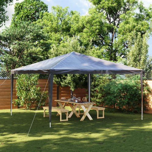 antracitszürke rendezvénysátor 4 x 4 m 90 g/m²