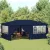 Kék rendezvénysátor oldalfalakkal 4 x 6 m 90 g/m²