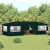 Zöld rendezvénysátor oldalfalakkal 4 x 9 m 90 g/m²