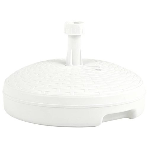 homokkal/vízzel tölthető fehér műanyag rattan ernyőtalp 20 L