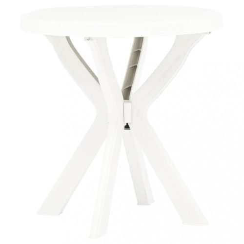 Fehér műanyag bisztróasztal Ø70 cm